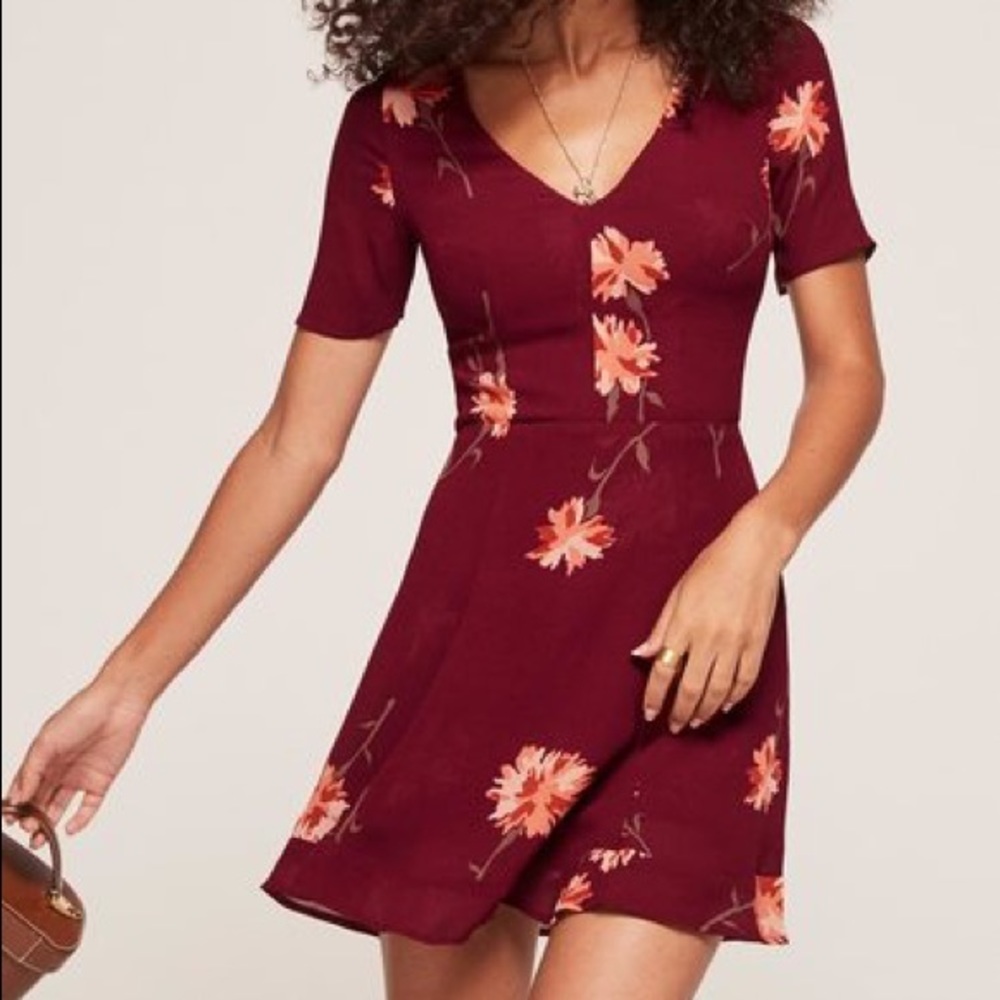 Reformation Gabriella dress, size 6, auburn